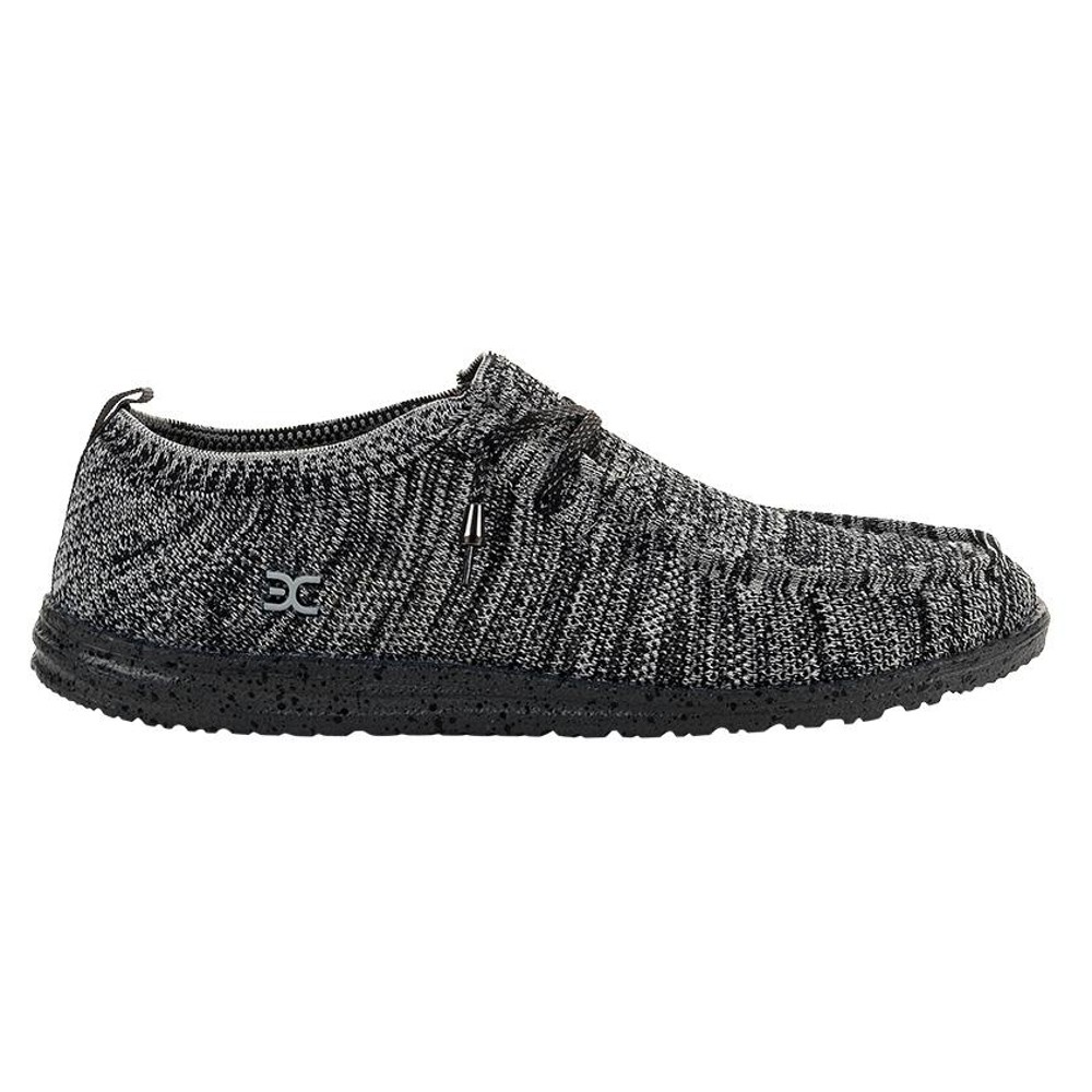 Hey Dude WALLY KNIT BLACK WHITE