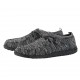 Hey Dude Shoes WALLY KNIT BLACK WHITE