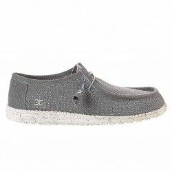 Hey Dude Shoes WALLY PERFORATED LIGHT GREY